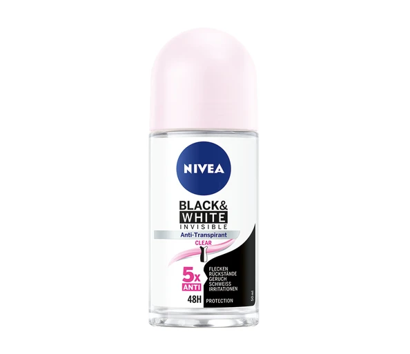Nivea Black & White Invisible Deo Clear Roll-On
