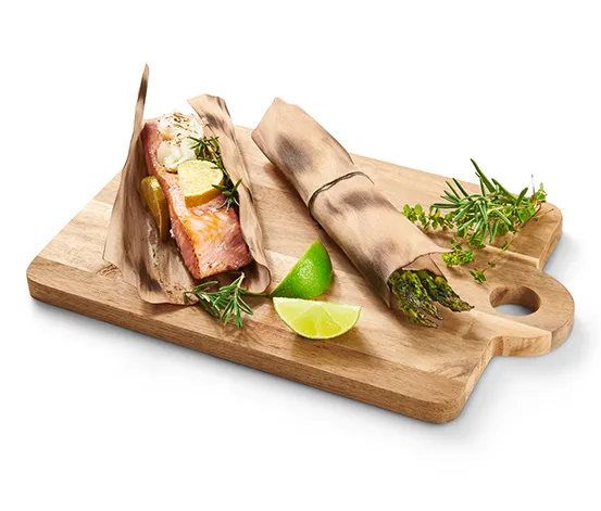 Wrap-Grillpapier aus Buchenholz