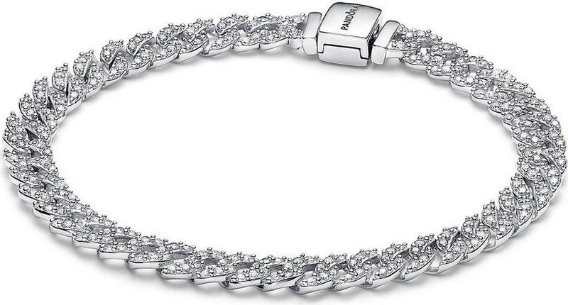 Pandora - Timeless Pavé - Armband - Sterling Zilver - Gegraveerd Logo