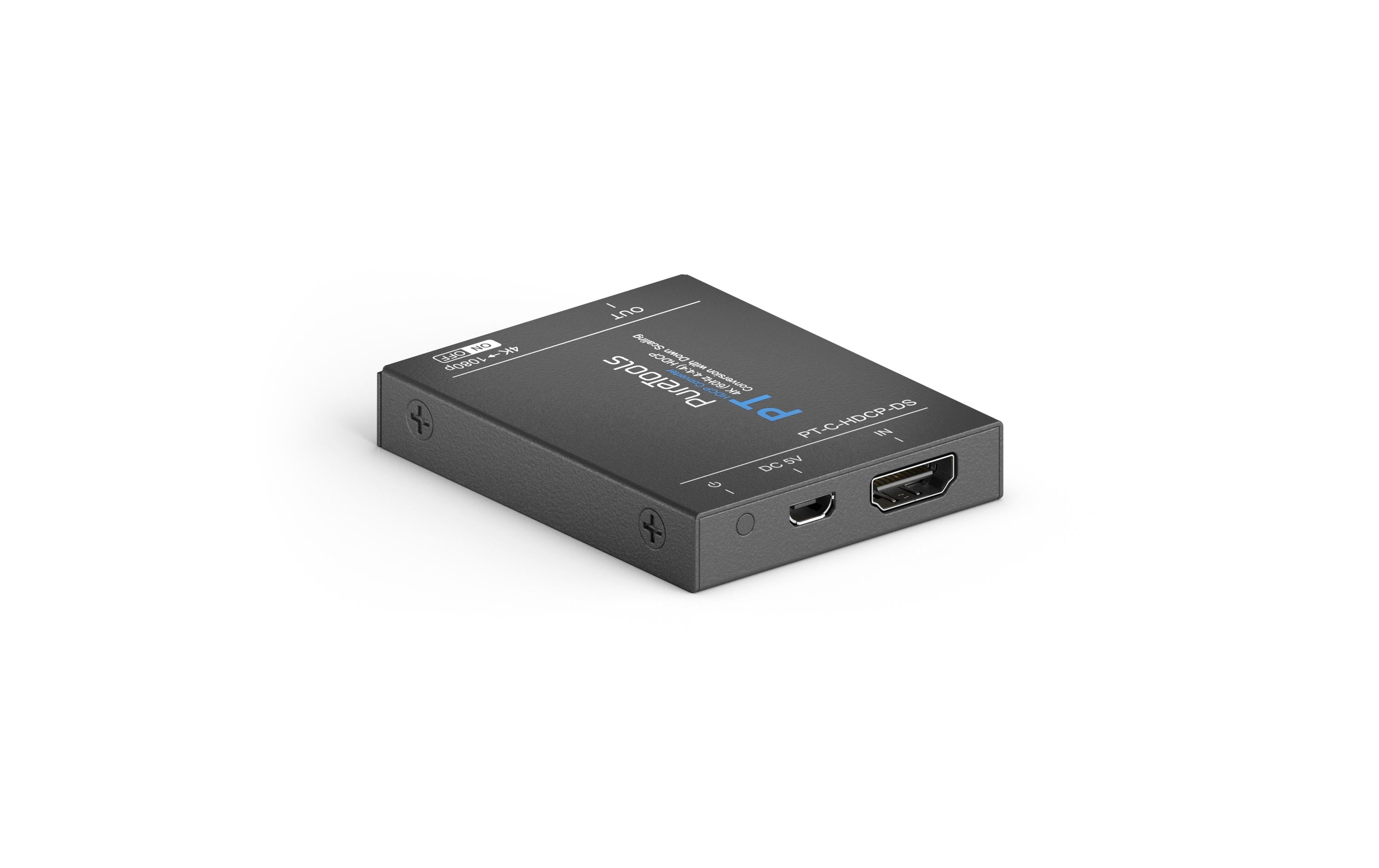 Signalverstärker PT-C-HDCP-DS4K 18Gbps Aktiver HDMI Signalverstärker, HDCP Konverter mit Scaler