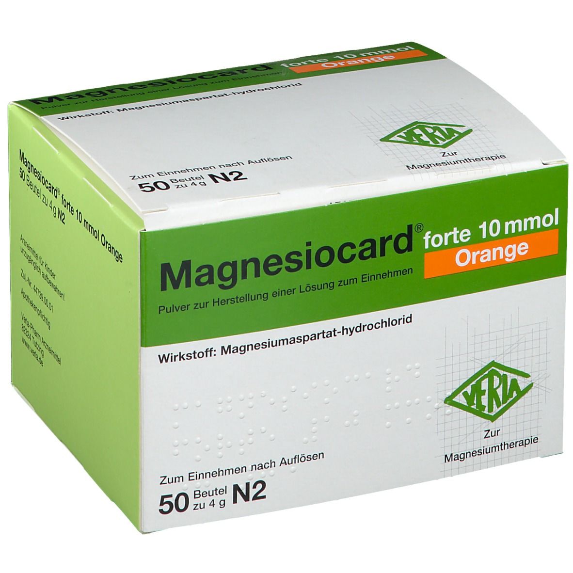 Magnesiocard forte 10mmol Orange Pulver