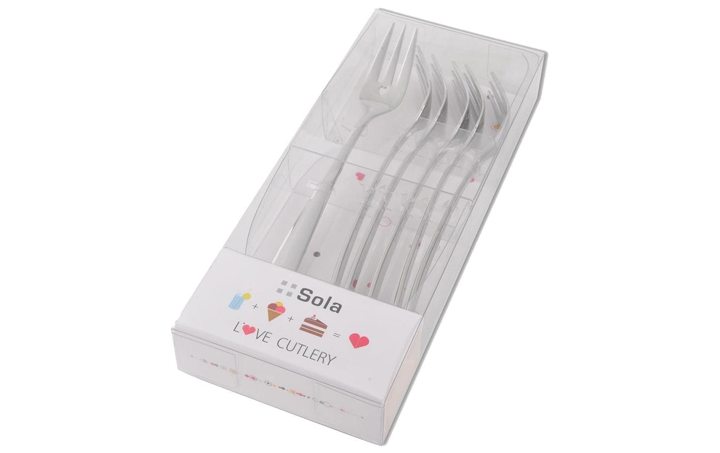 Sola Besteck-Set »Gabel-Set S-Line 6-teilig, Chr«
