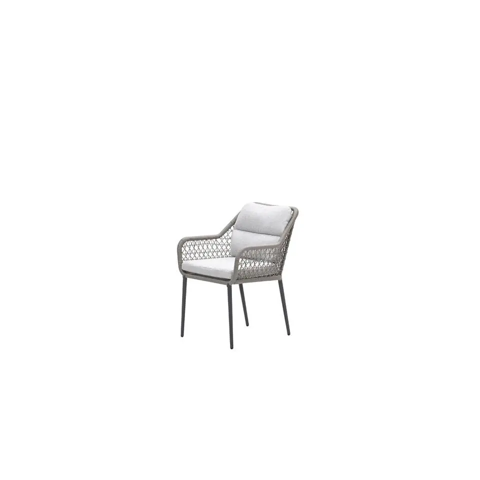 Toledo dining fauteuil - carbon black - taupe - valley sand