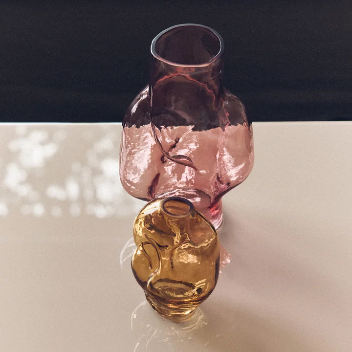 HKliving - Gleam Glasvase high, rose