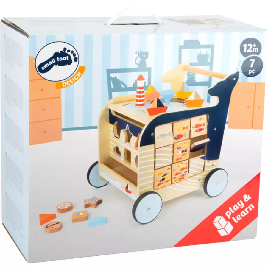 small foot® Lauflernwagen Wal