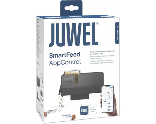 Juwel SmartFeed AppControl voederautomaat: slimme voederautomaat voor bediening via de MyJUWEL app, verwisselbare vijzel voor korrel- en vlokkenvoer