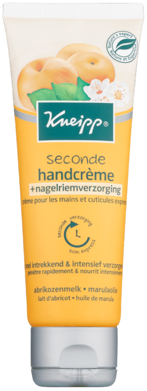 Kneipp Seconde hand- en nagelriemcrème Abrikozenmelk 75ml