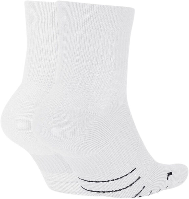 Nike Multiplier Running Ankelsokker, 2 par Multifarvet