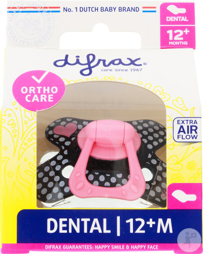 Difrax Sucette Dental Semi-Renforcée 12+ Mois 1 Pièce (346)