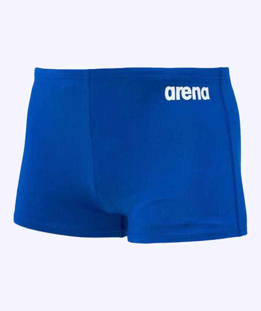Arena firkantede badebukser til drenge - Solid - Lyseblå