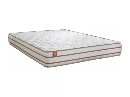Ensemble LE DOUX 200x200cm Mémoire de forme 3 zones de confort - Ep. 24cm + double sommiers Beige