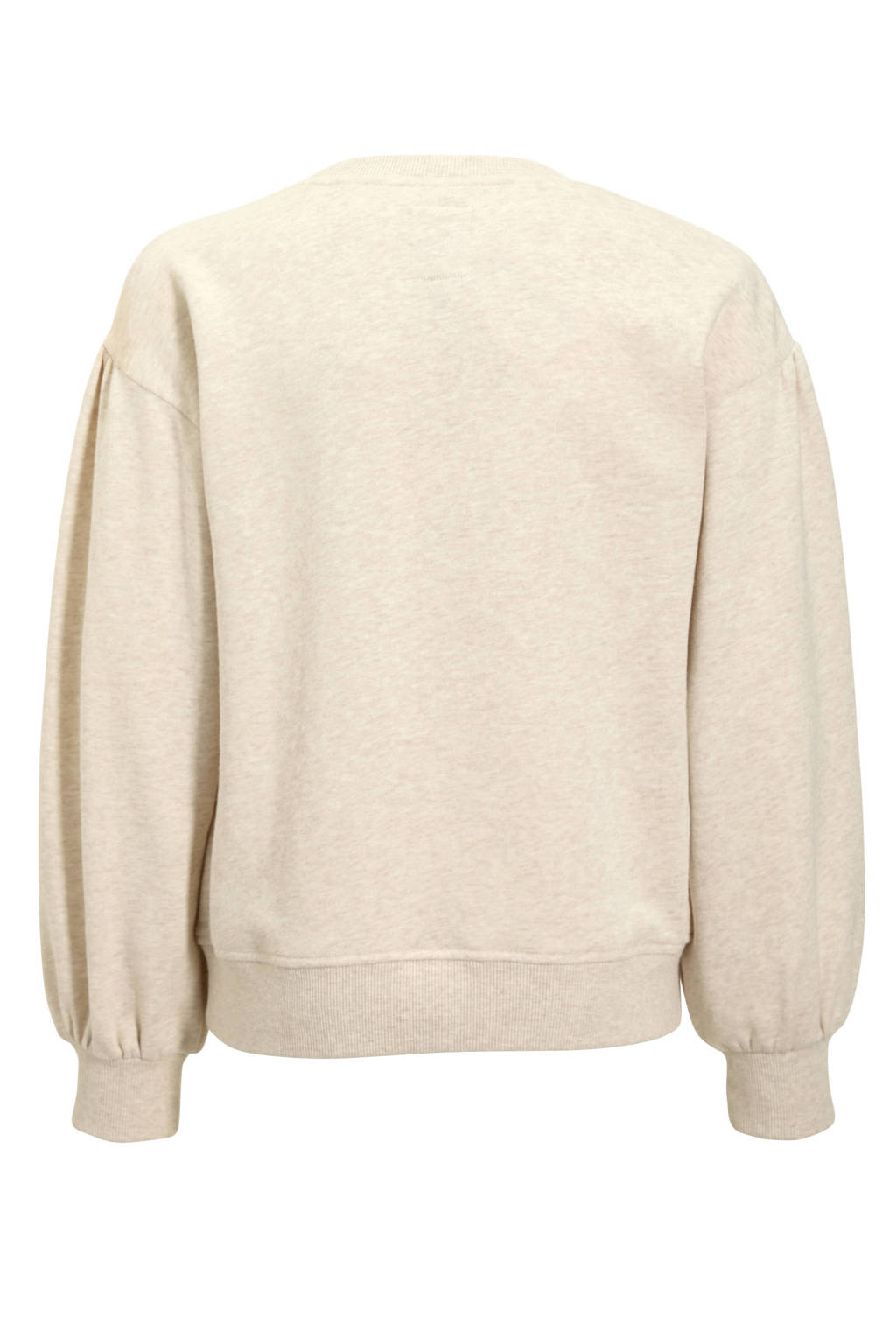 Me & My Monkey sweater Rocky met printopdruk beige melange