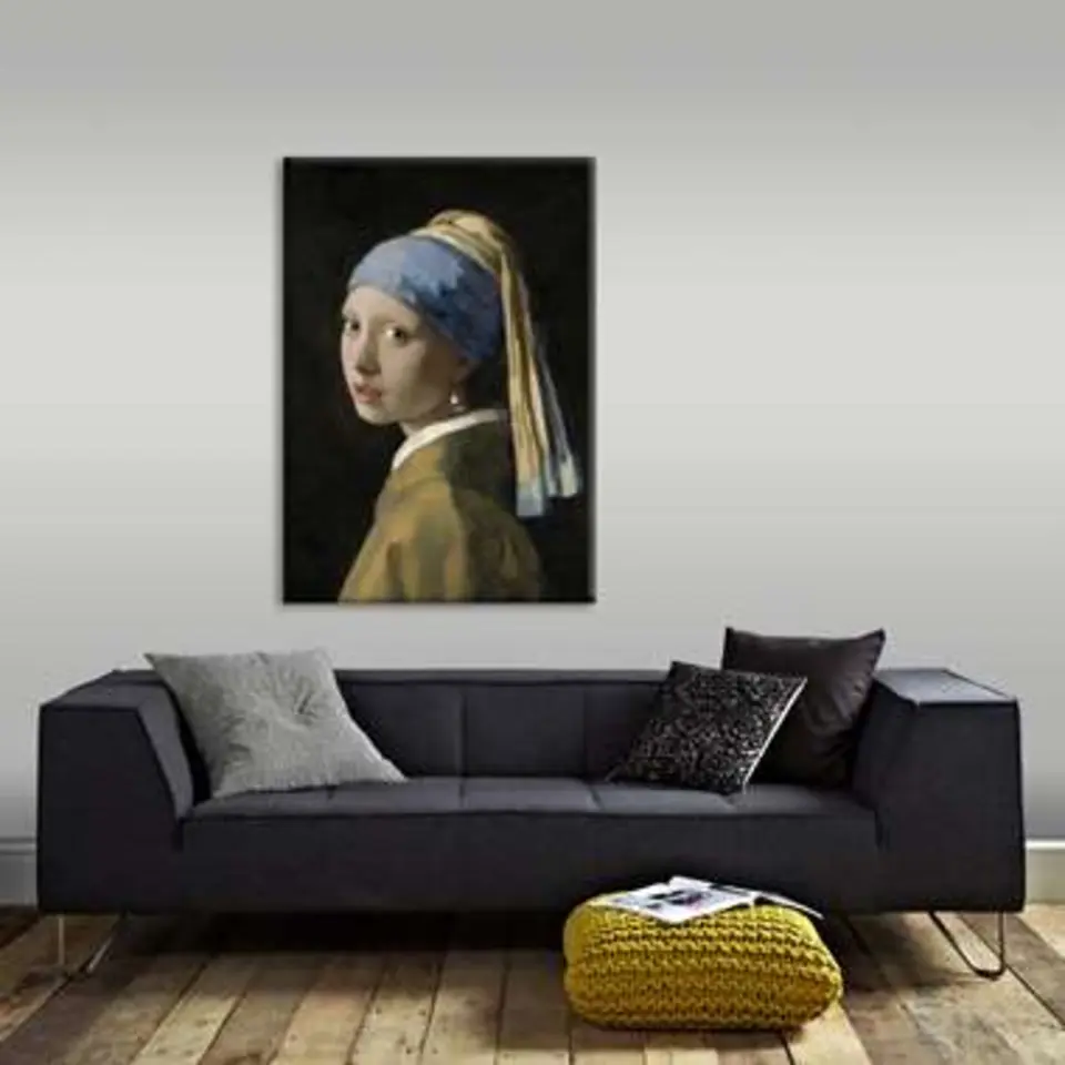 Art for the Home - Canvas - Meisje met de parel - 70x100 cm