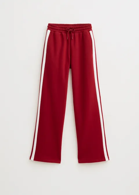 Sweatpants met strepen rood (ROO.D)