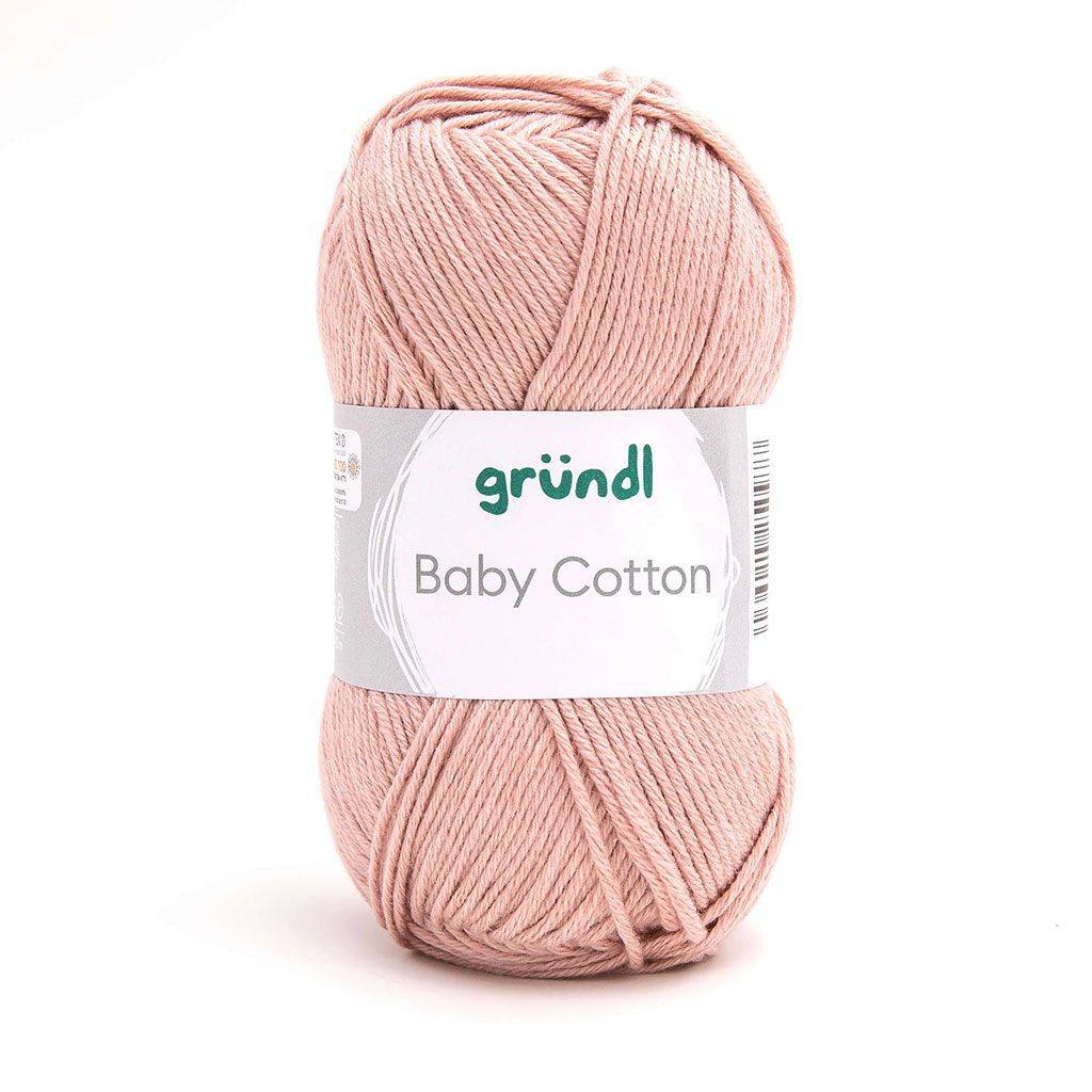 Pelote de laine BABY COTTON rose 50g