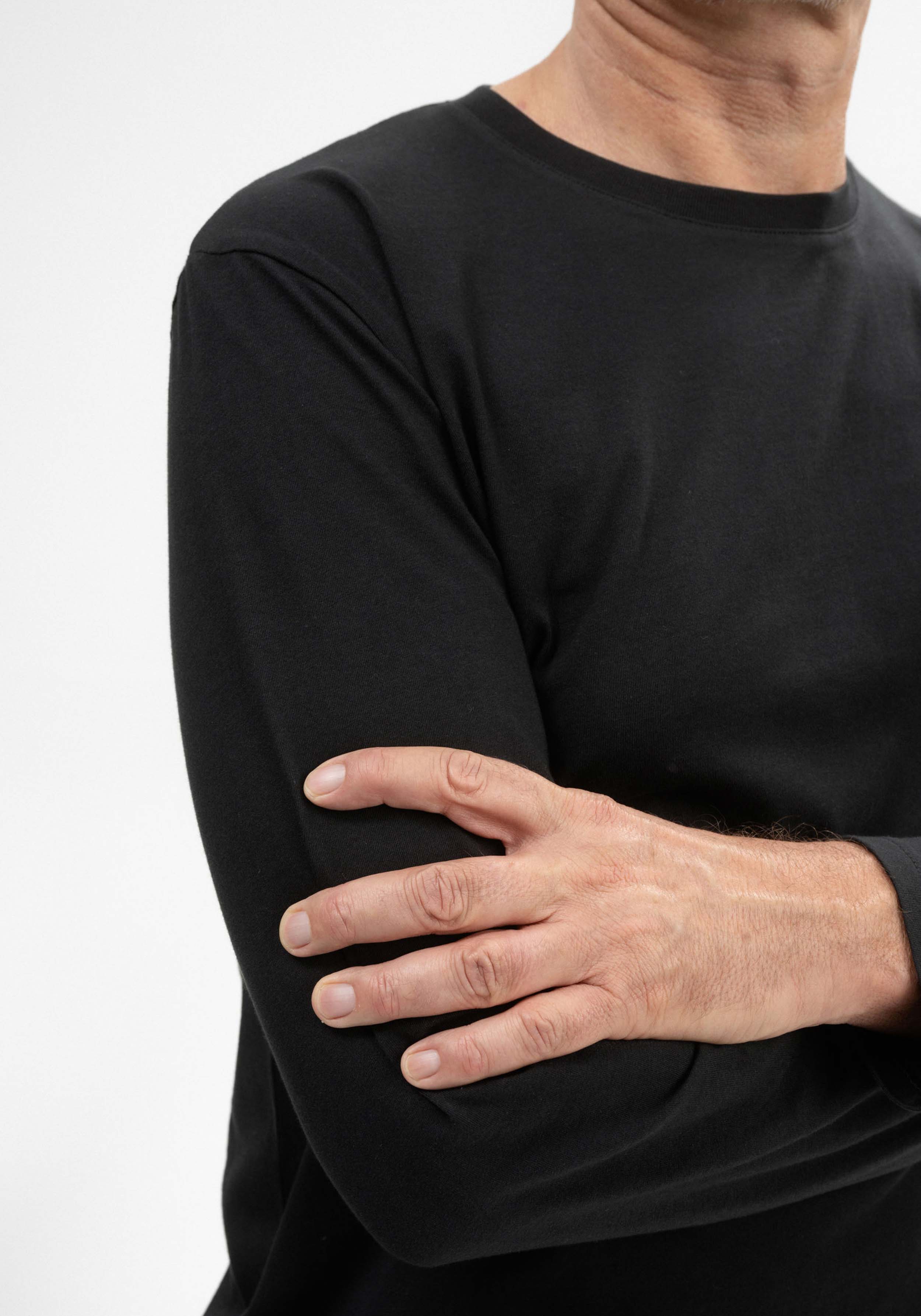 Mela Longsleeve Shirt Jerin Schwarz