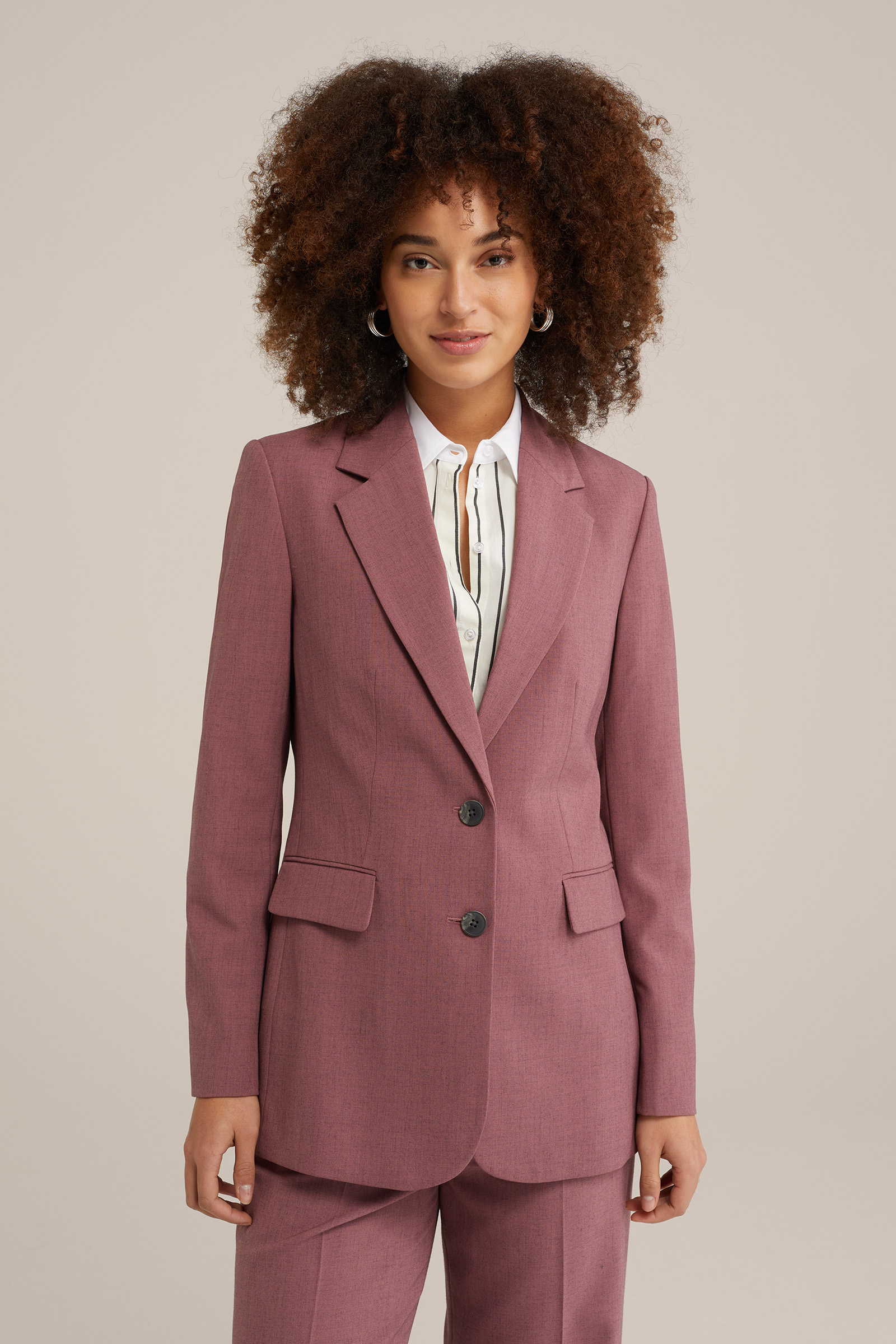 regular fit blazer WE Fashion Donkerrood