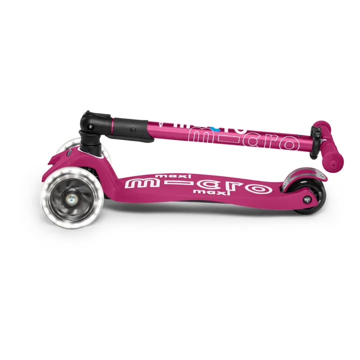Micro Trottinette Maxi Deluxe pliable LED | Rouge