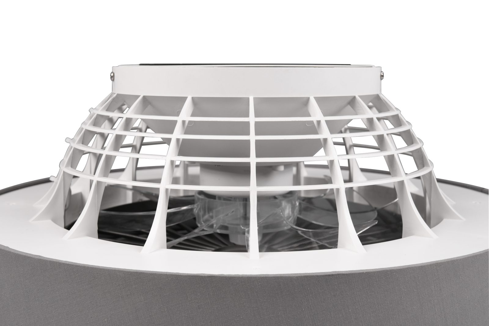 Deckenventilator - grau-silber - mit LED - Ø 47 cm
