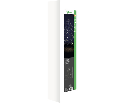 LED metalen boom Lafiora H 300 cm, warm witte lichtkleur, inclusief timer en dimmer