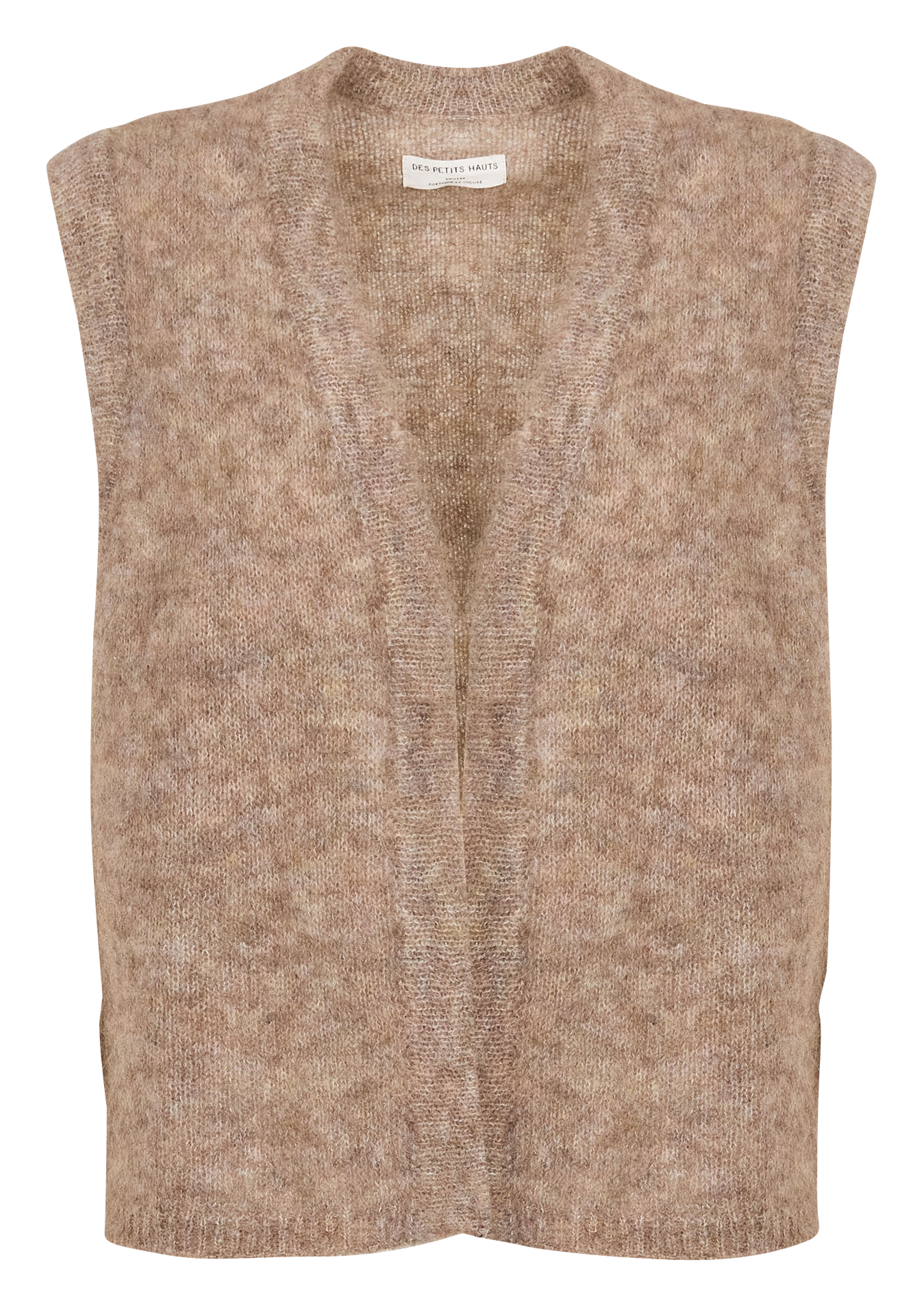 BUNNY - Gilet en laine mélangée | Marron