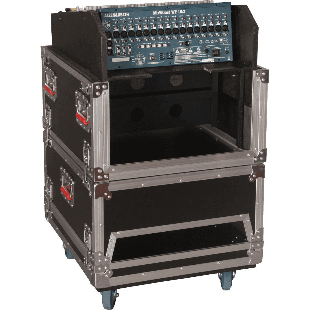 Gator Cases G-TOUR-GRC-1406 houten 14U-6U combi flightcase voor mixers