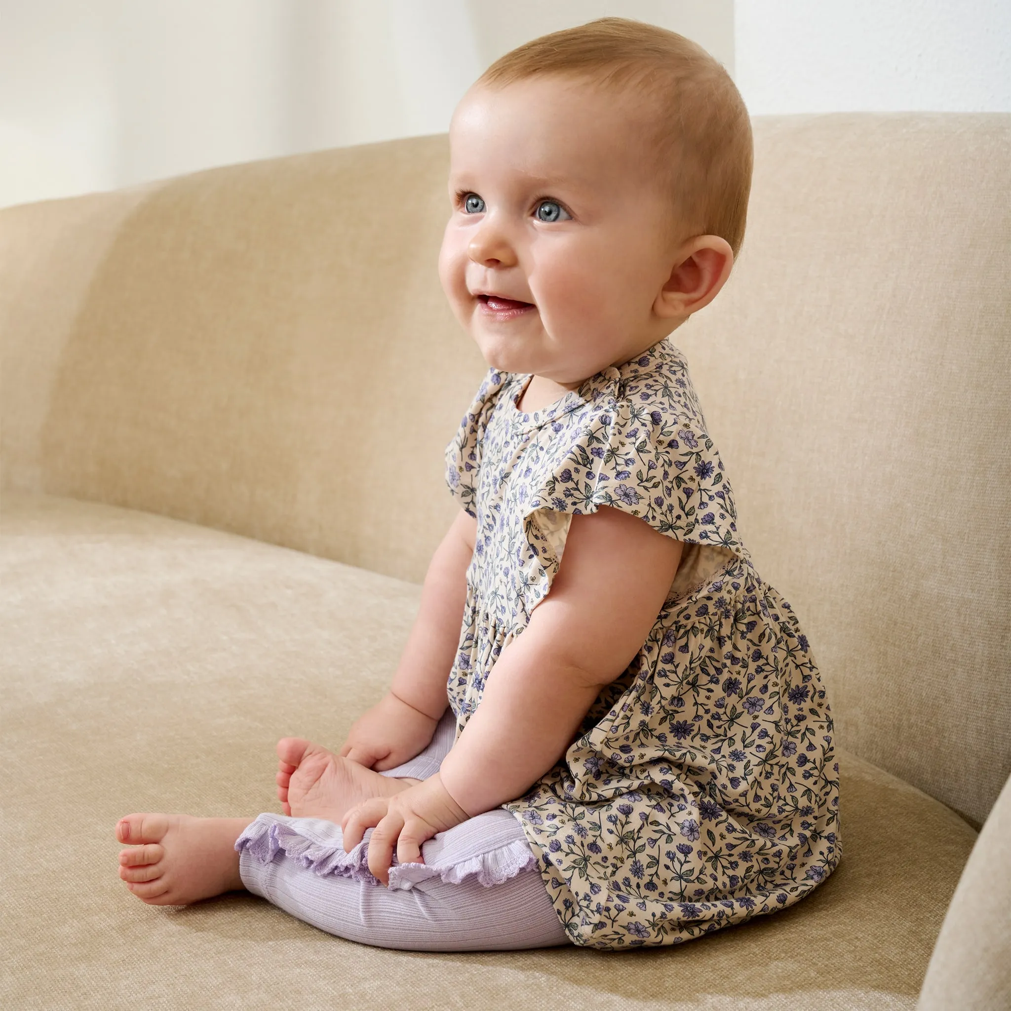 Fixoni Robe Imprimée Fleurs 6-24mois