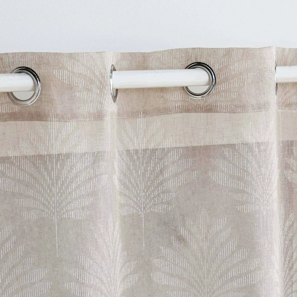 Voilage tissé (140 x 280 cm) Levita Taupe