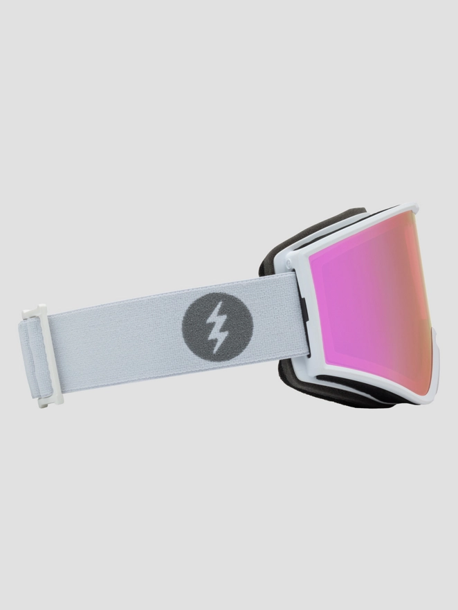 Electric EK1 Matte White Goggle pink chrome