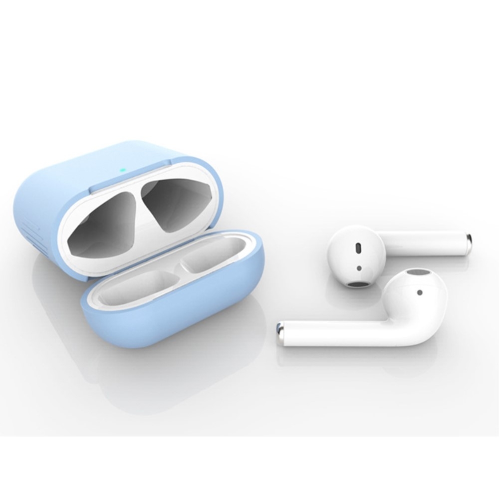 AirPods (1. & 2. Generation) Silikon Case Schutzhülle Abdeckung - Rosa (Matt)