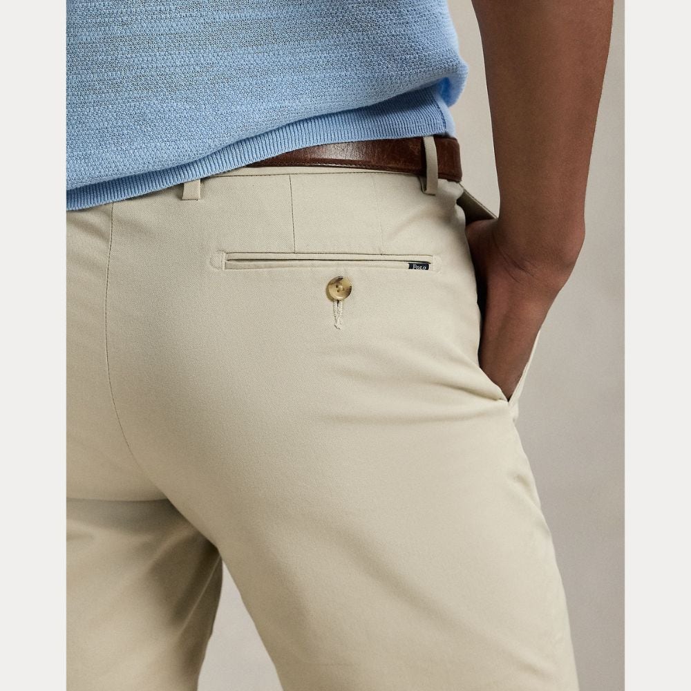 Stretch Slim Fit Chino Shorts Herre Beige