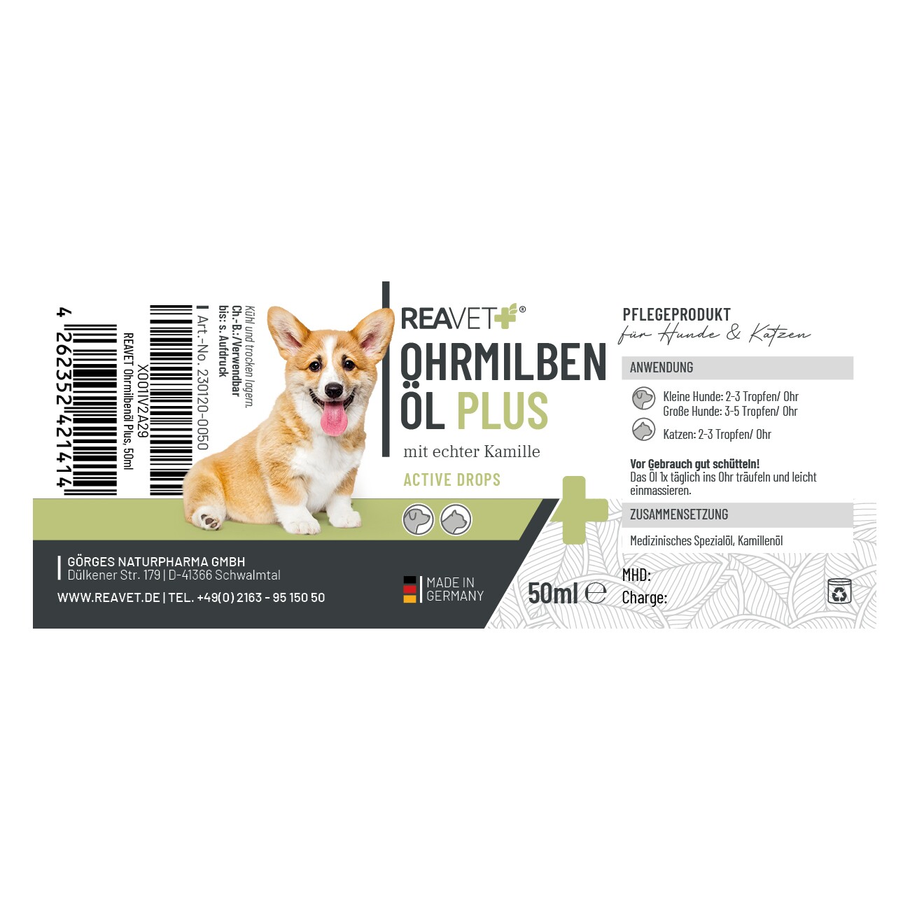 REAVET Ohrmilbenöl Plus 50ml