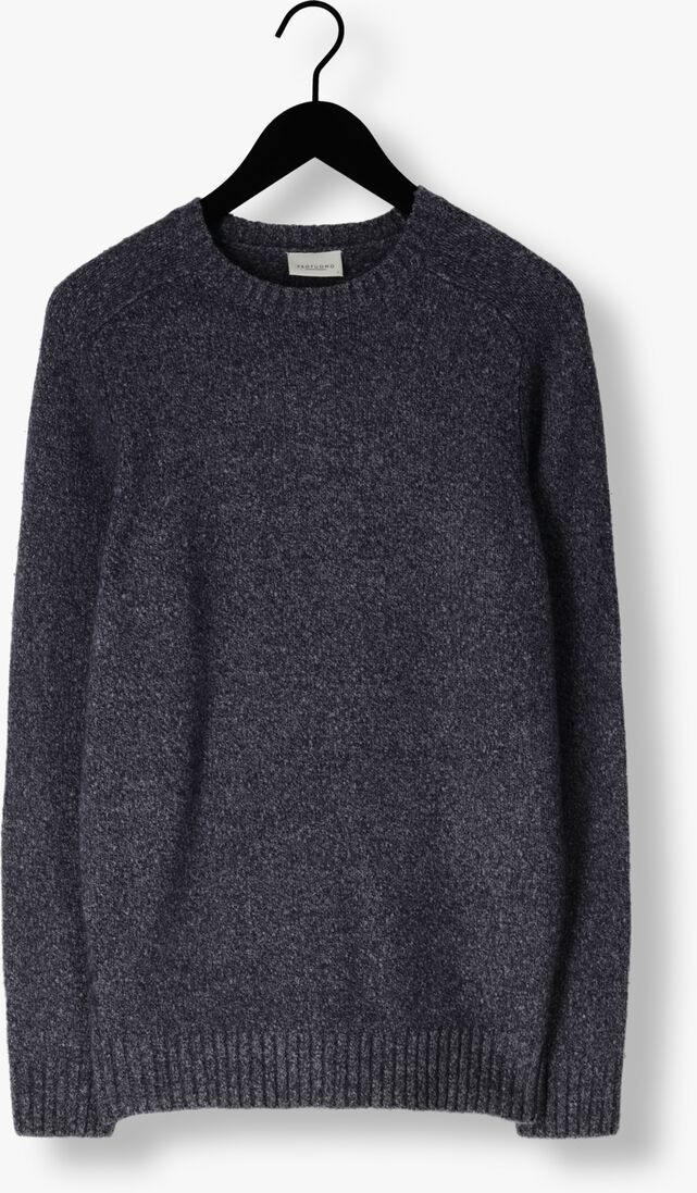 blauwe profuomo trui pullover crew neck