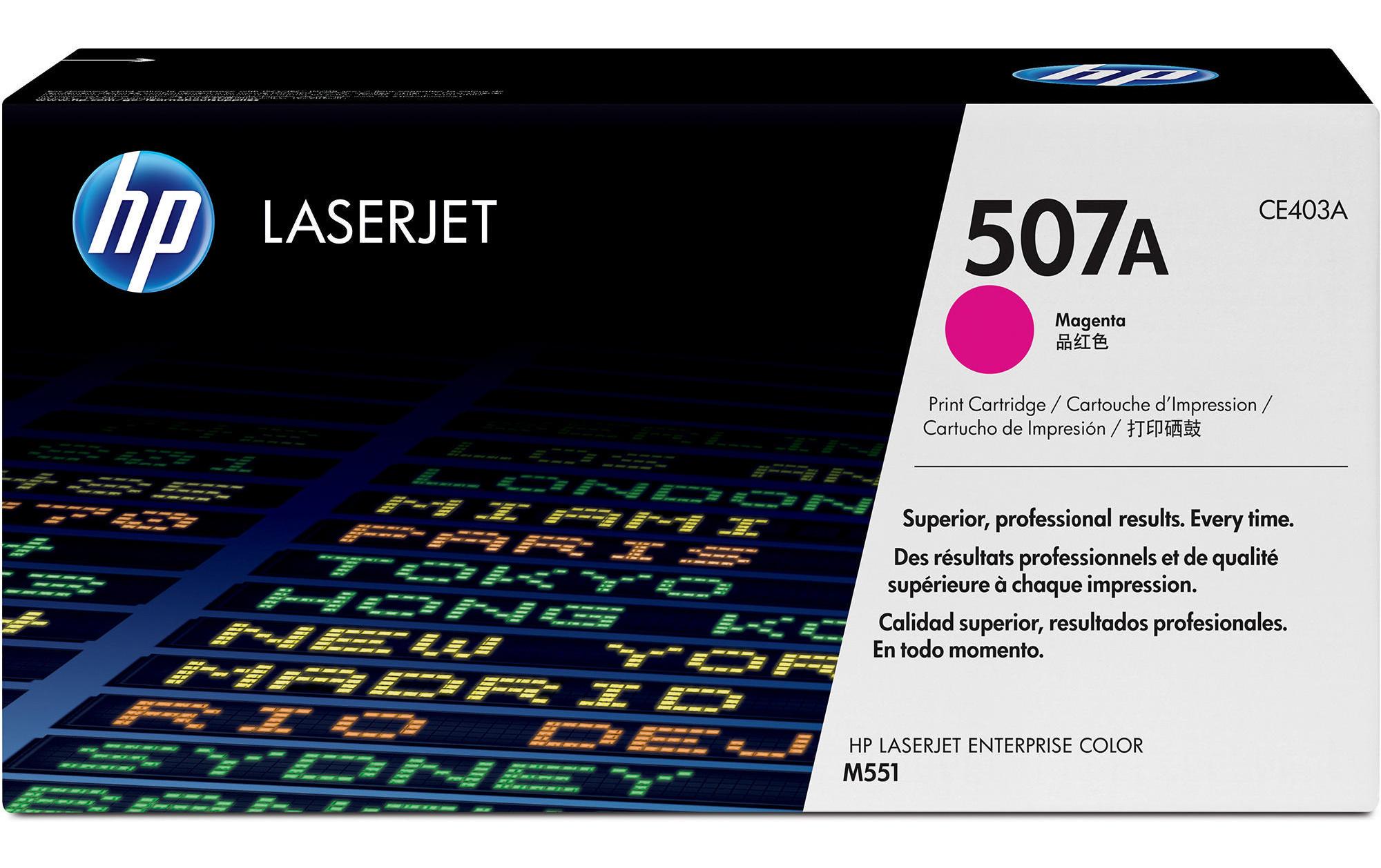 Toner Nr. 507A (CE403A) Magenta<br>Tonerkartusche