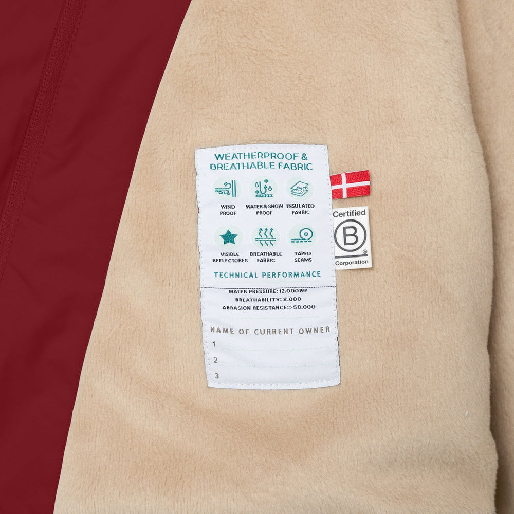 Køb Mini A ture Red Merlot Matwang Fleece Lined Winter Jacket. GRS
