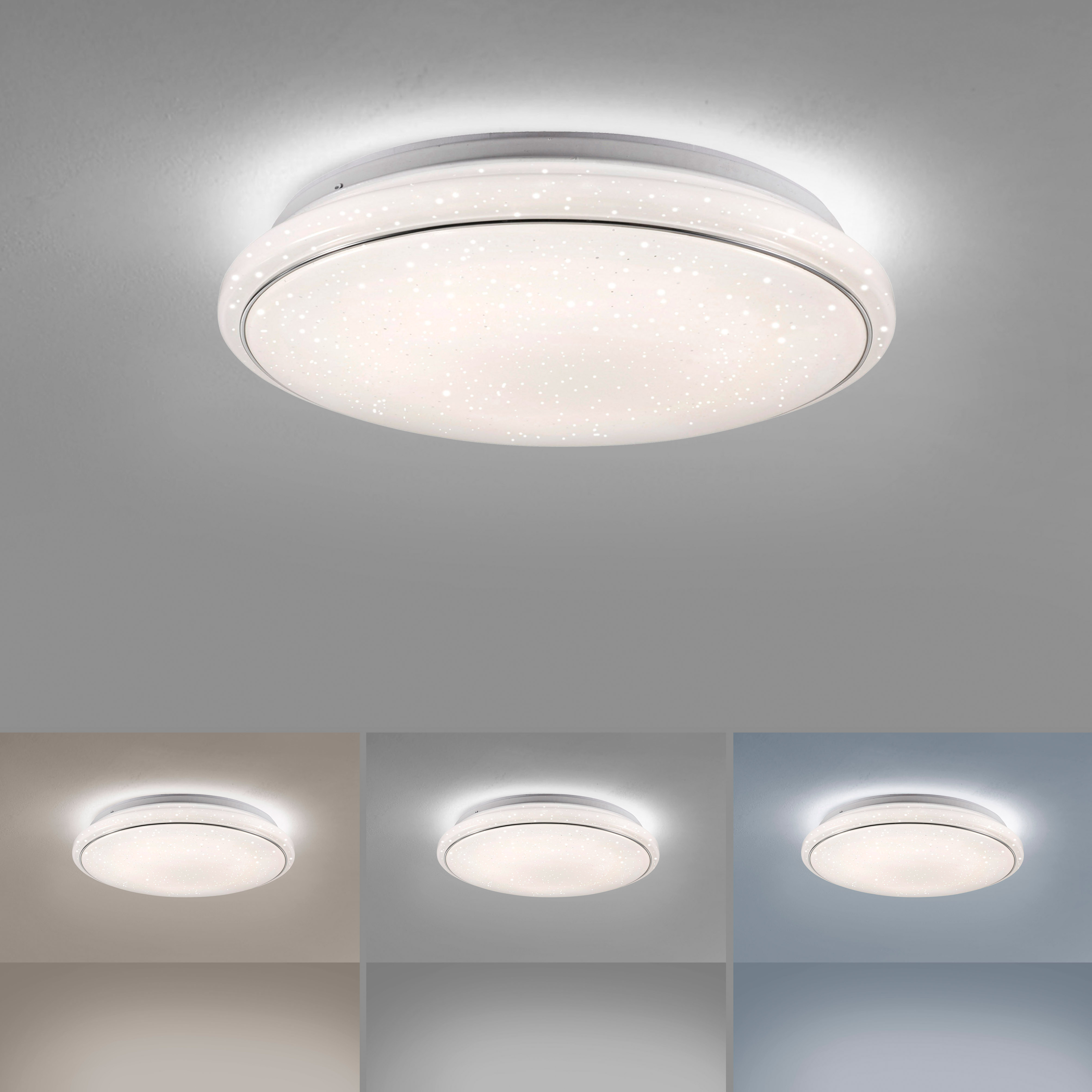 LED-Deckenleuchte - weiß - Stern-Effekt - Ø 44 cm