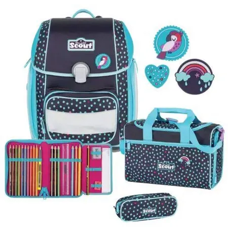 Scout Genius Schulranzenset Tropical, 5-teilig