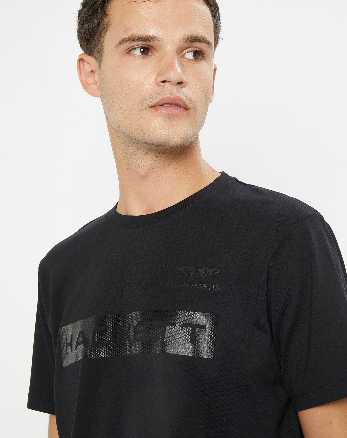 Hackett London T-Shirt Aston Martin Racing Silver noir