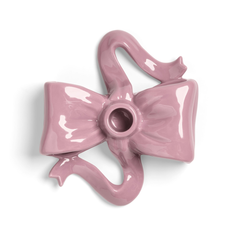 &klevering Ribbon kaarsenstandaard rood