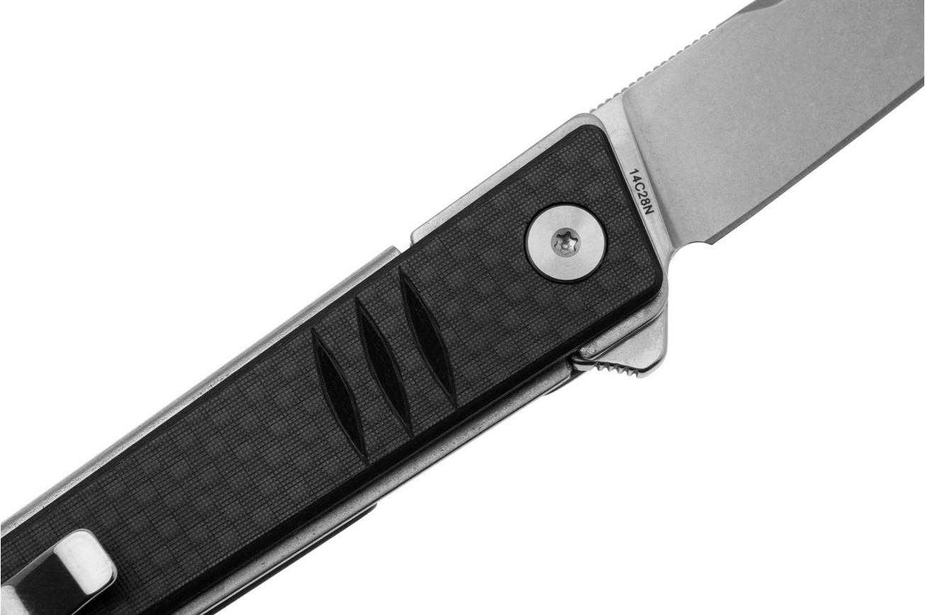 Real Steel Kikashi 8071CS Stonewashed 14C28N, Carbon Fiber G10, zakmes