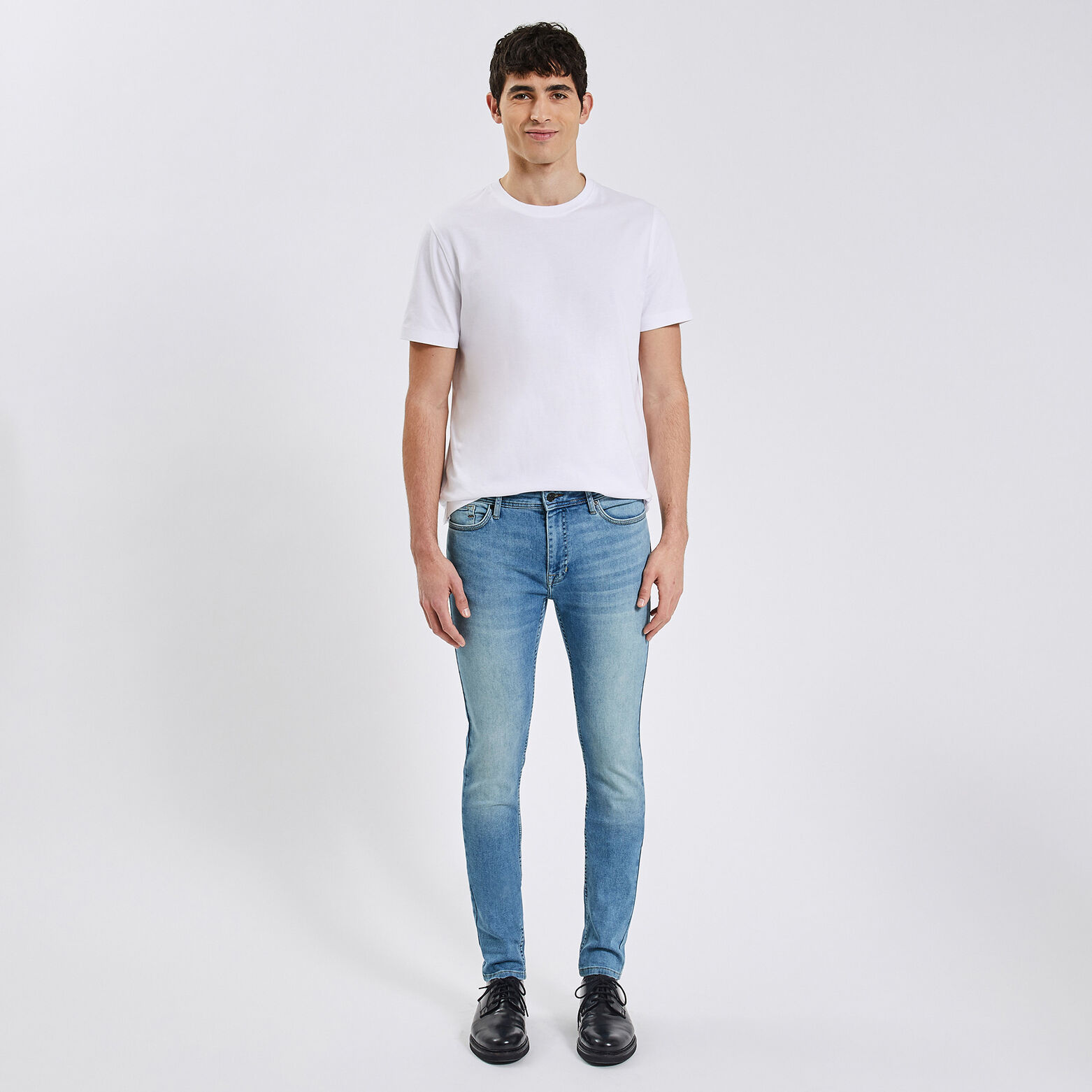 Jean skinny 3 longueurs Bleu