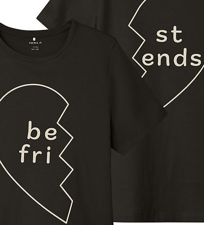 Name It T-shirt - NkfOfreind - 2 pak - Blåck