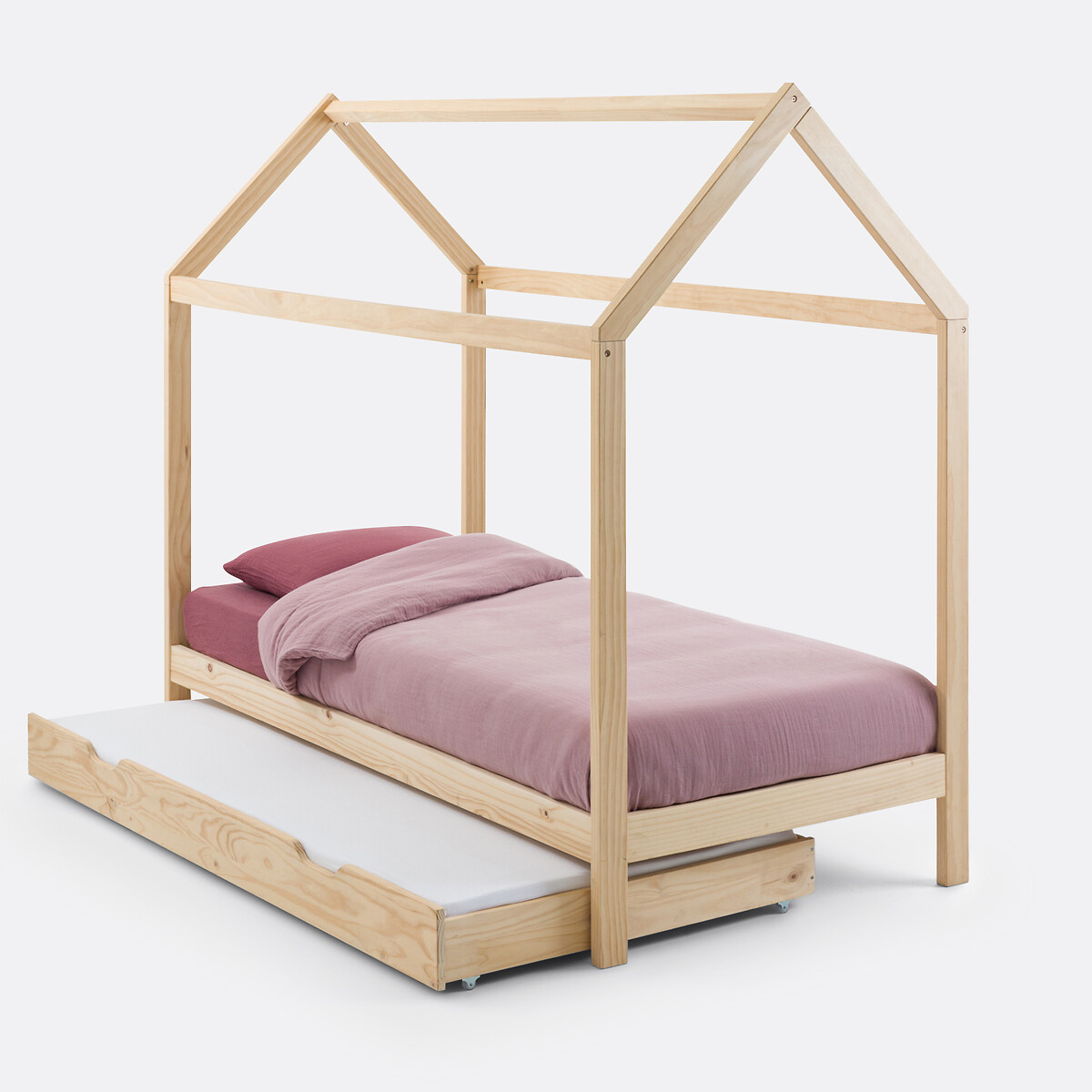 LA REDOUTE INTERIEURS<br>Cama cabana em pinho maciço, Archi