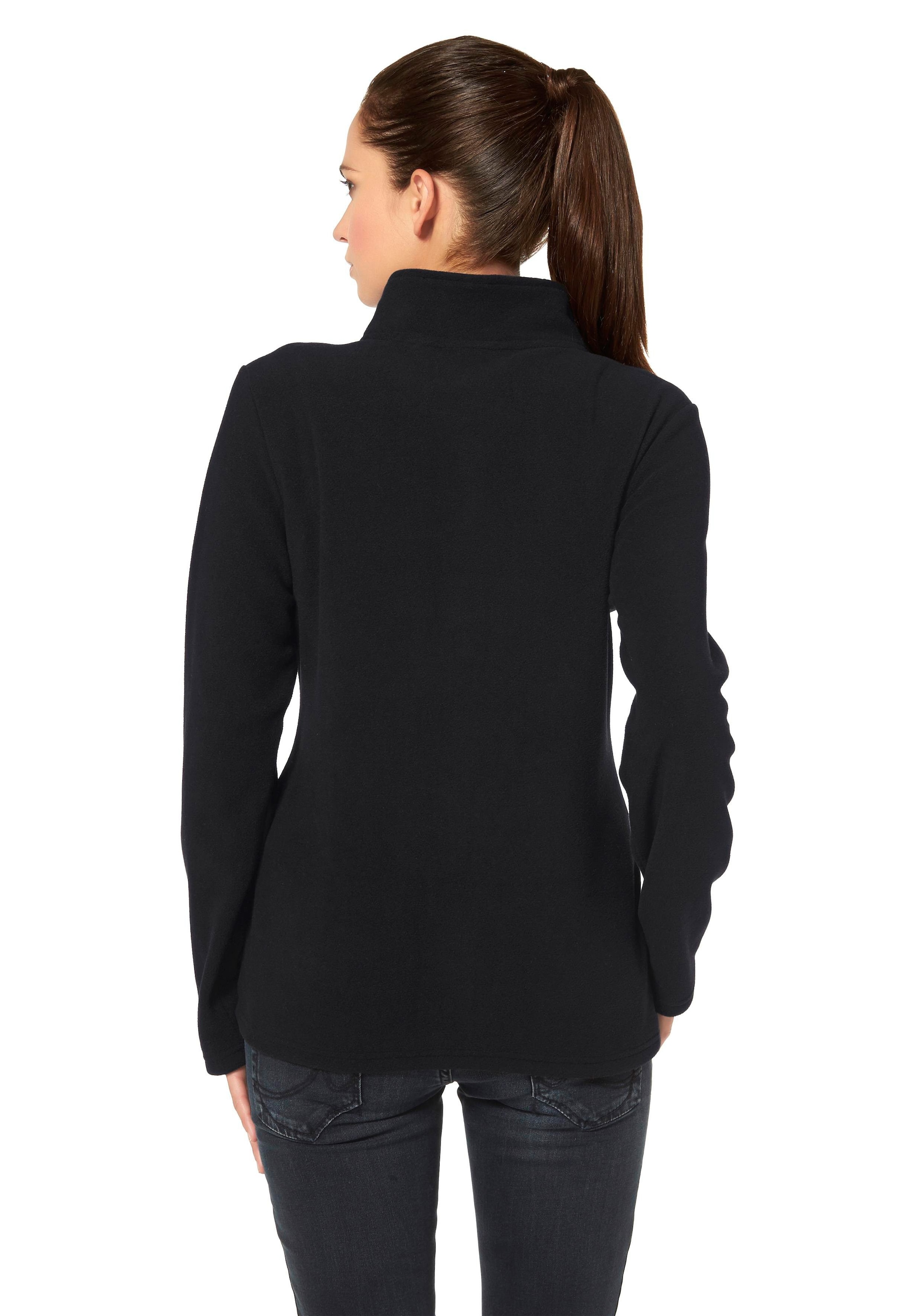 Eastwind Fleecejacke ohne Kapuze für kalte Tage,  aus 100% Polyester,  sportlicher Stil