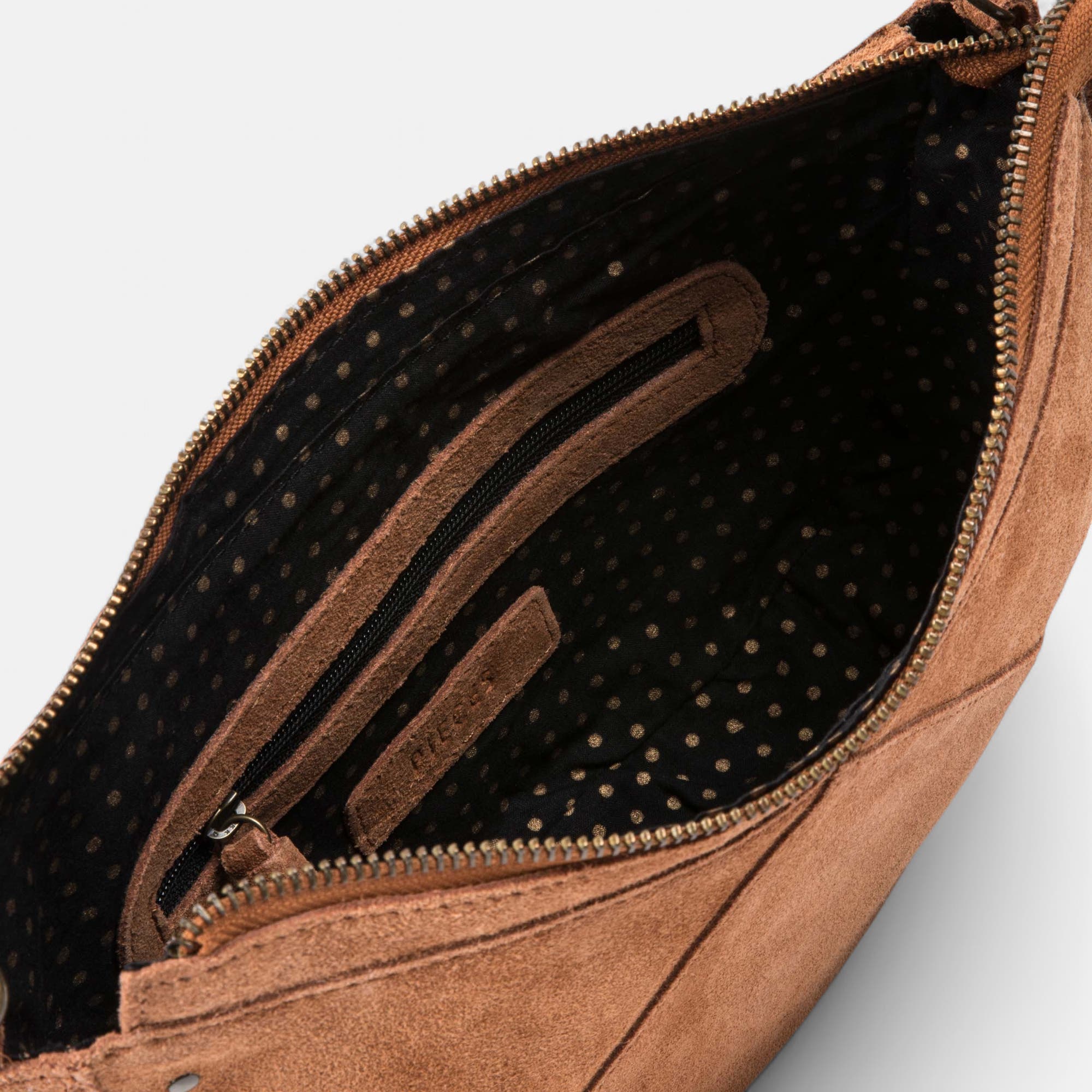 Sac bandoulière en cuir cognac
