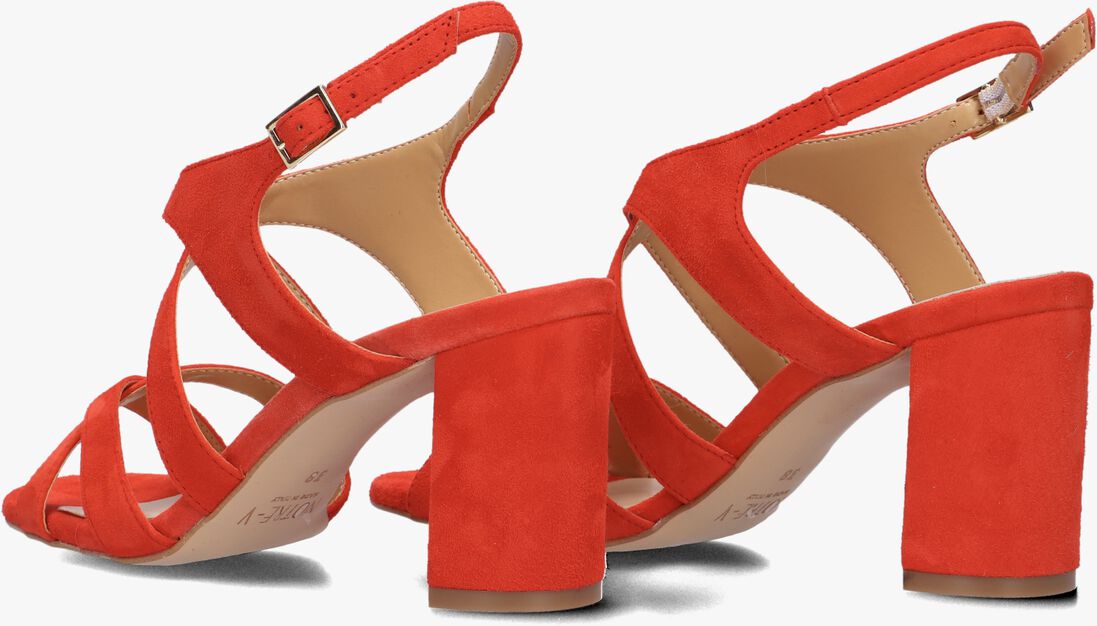 rode notre-v sandalen met hak 22552