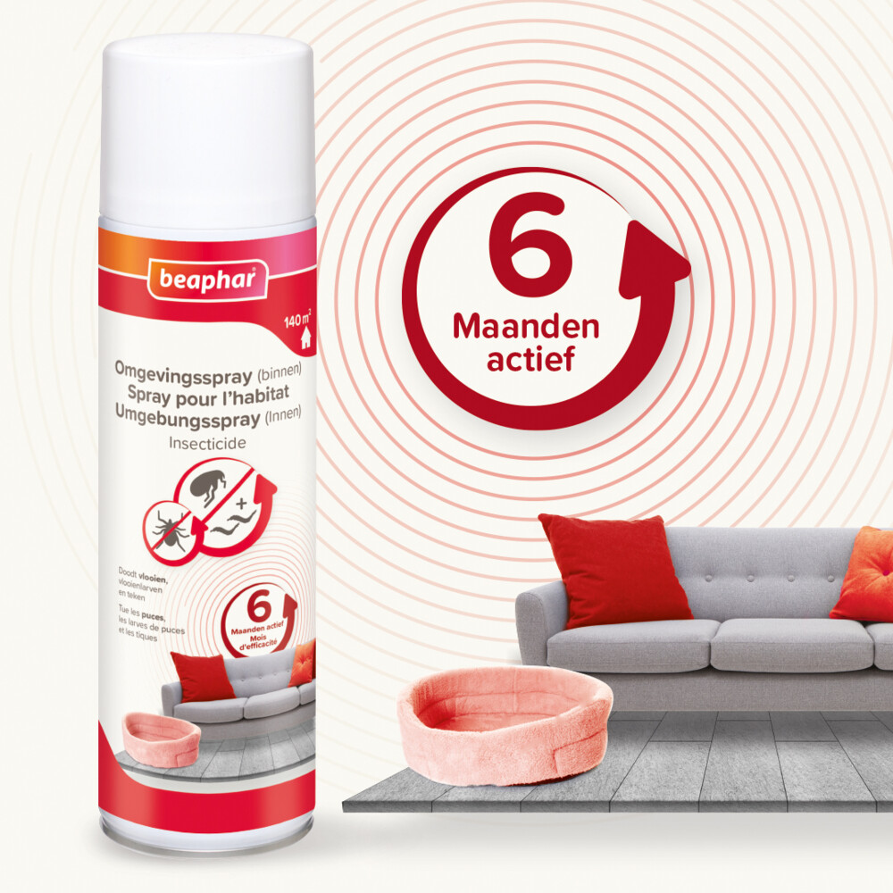 Beaphar Vlooienmiddel Omgevingsspray 500 ml