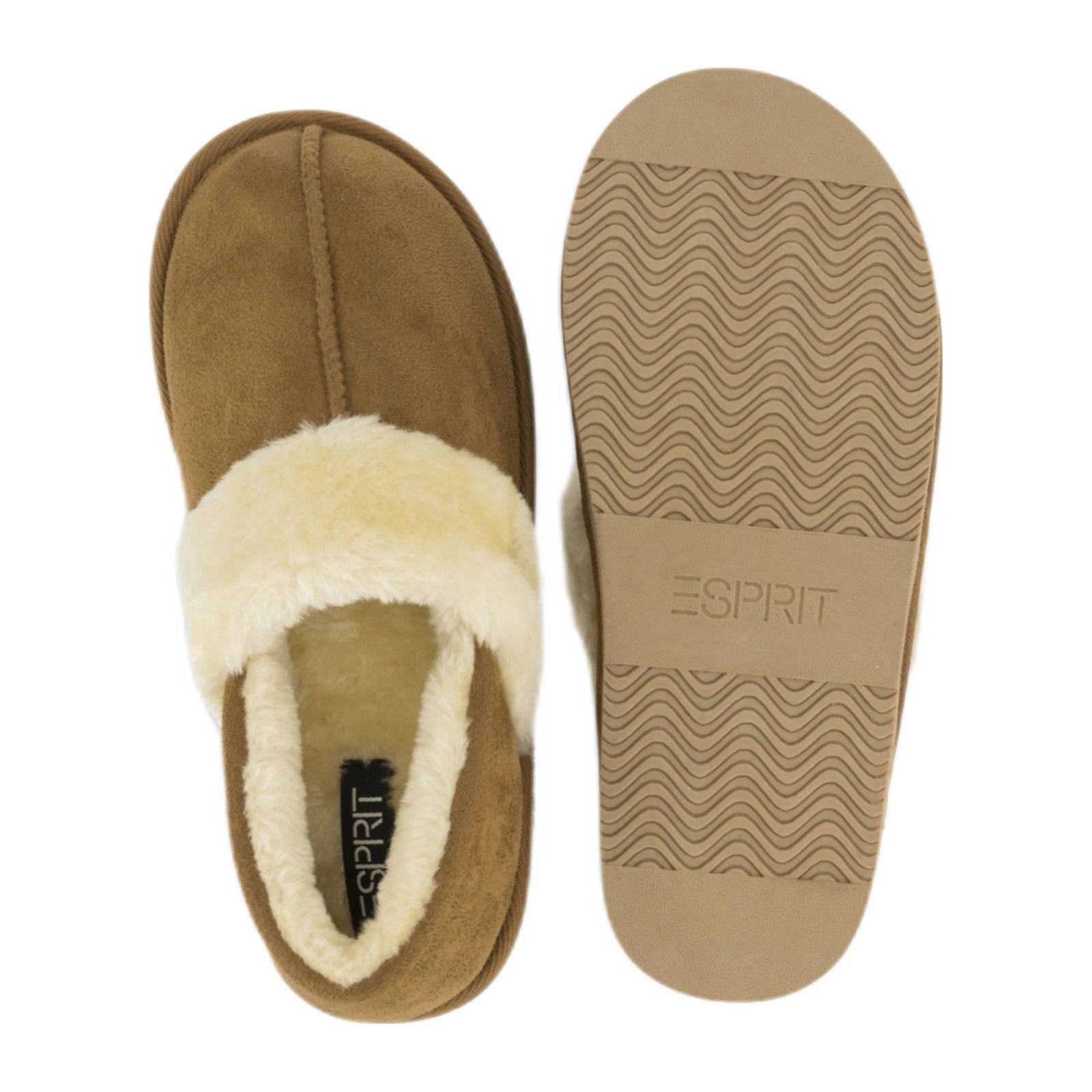 ESPRIT pantoffels cognac