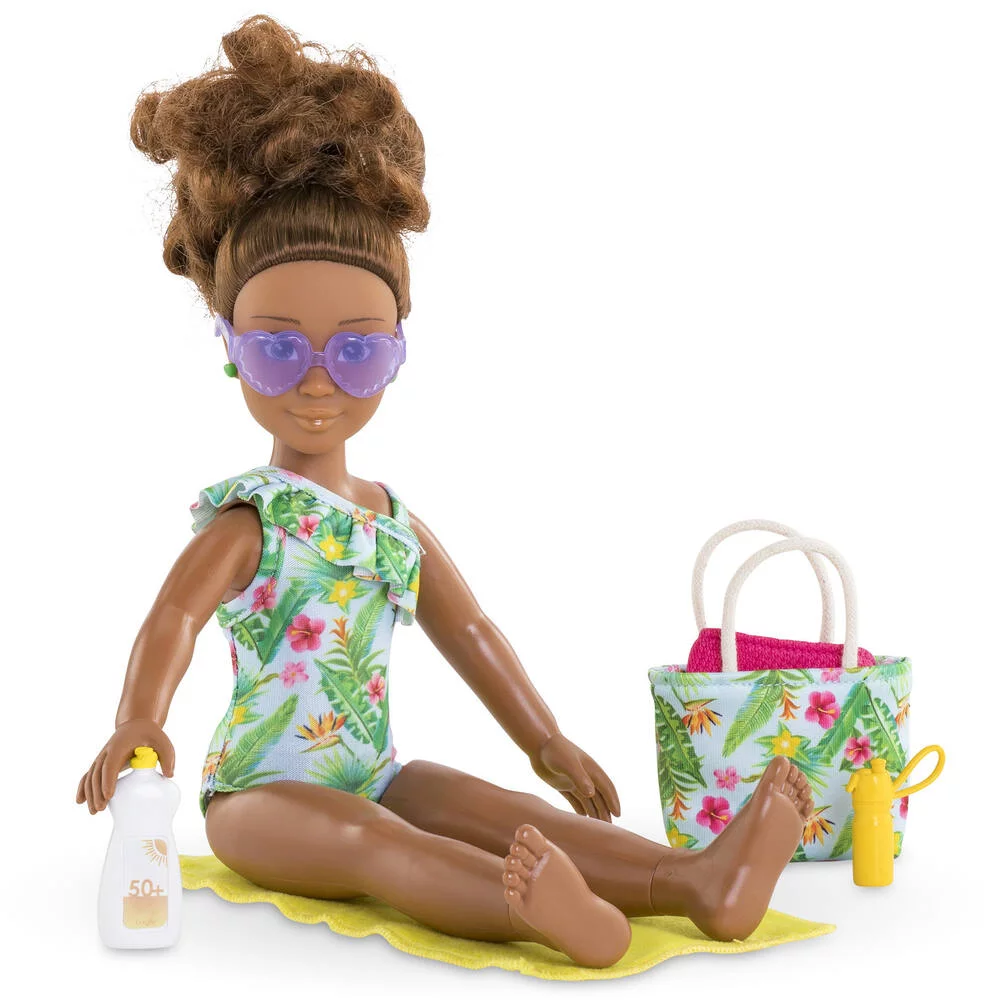 COROLLE GIRLS - POUPEE - COFFRET MELODY A LA PLAGE  - COROLLE VETEMENTS 28 CM