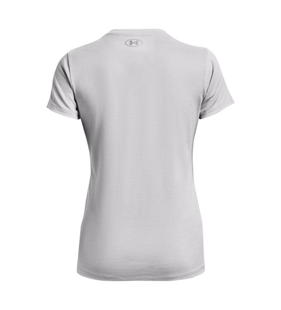 Camiseta Under Armour UA Tech com decote em V, cinza
